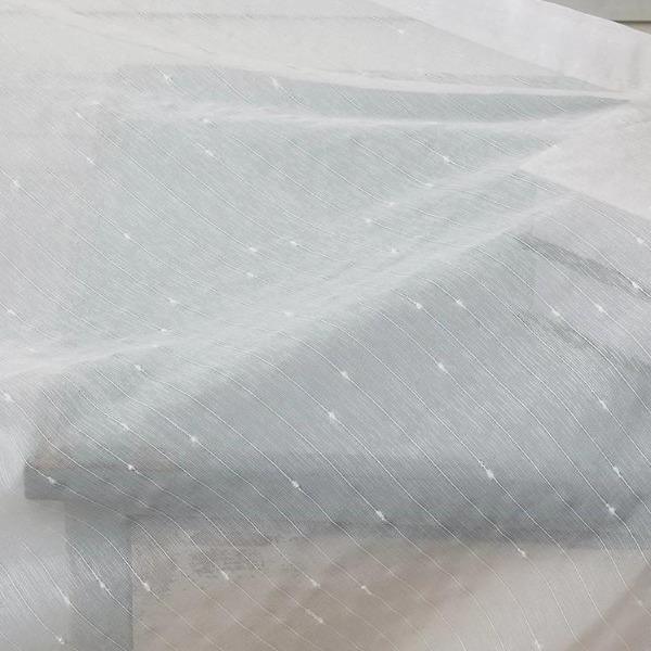 Kora rain drop pattern white sheer custom made curtain  