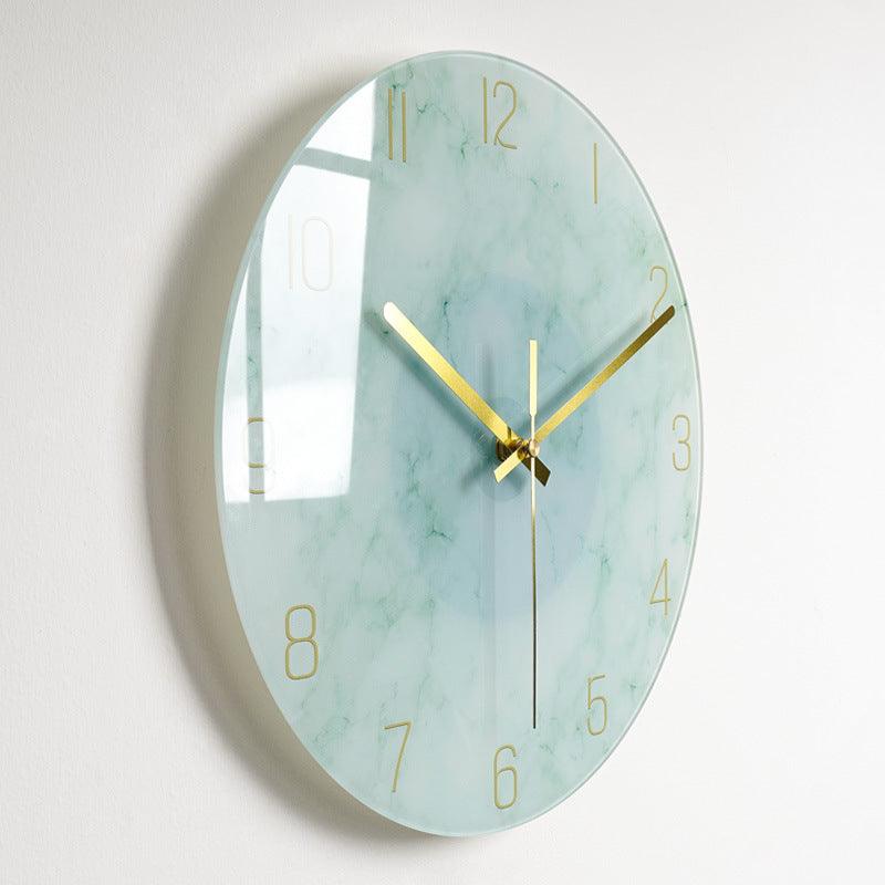 Luxury Silent Wall Clock Living Room Glass Clocks Wall22style 30.5CM 