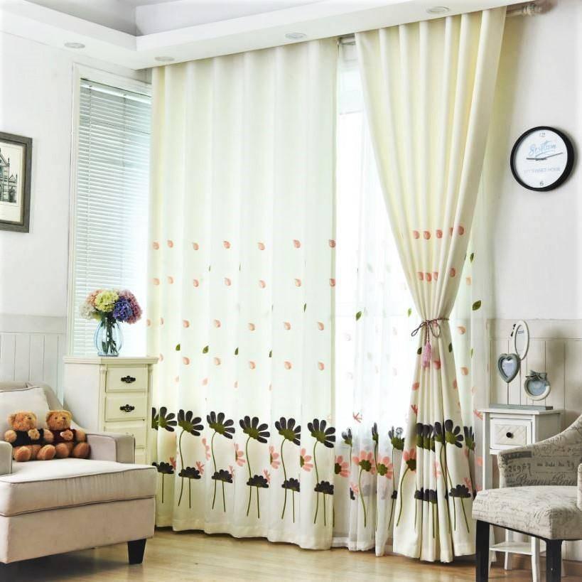 Manya flower pattern kids room custom made curtain  