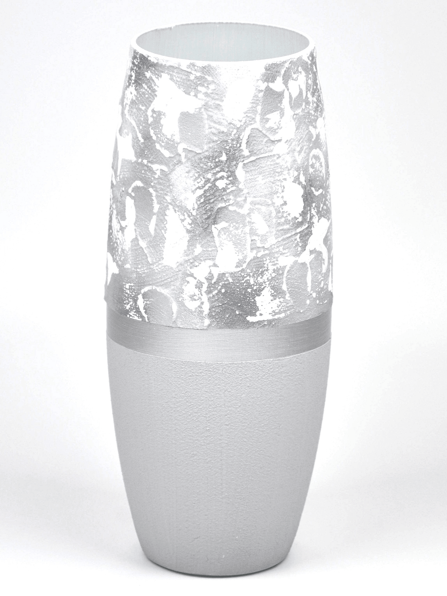 Marble Imitation Painted Art Glass Oval Vase for Flowers | Interior Design | Home Decor | Table vase | 7736/250/sh106  