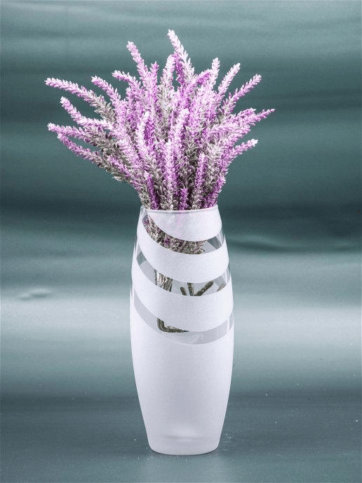 Matt Painted Art Glass Oval Vase for Flowers | Interior Design | Home Decor | Table vase | 7736/250/mt295  