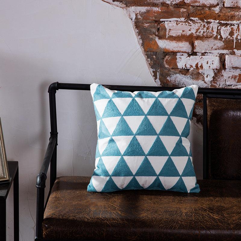 Modern Geometric Pillow - Contemporary Elegance for Your Stylish Living SpaceTriangle  