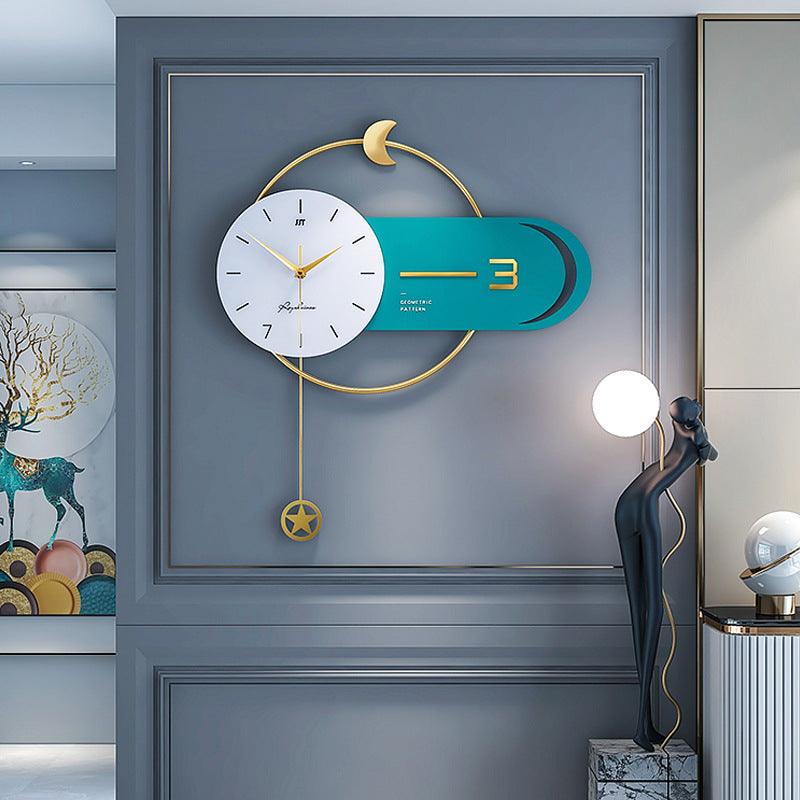Modern Luxury Gold Metal Wall Clock  