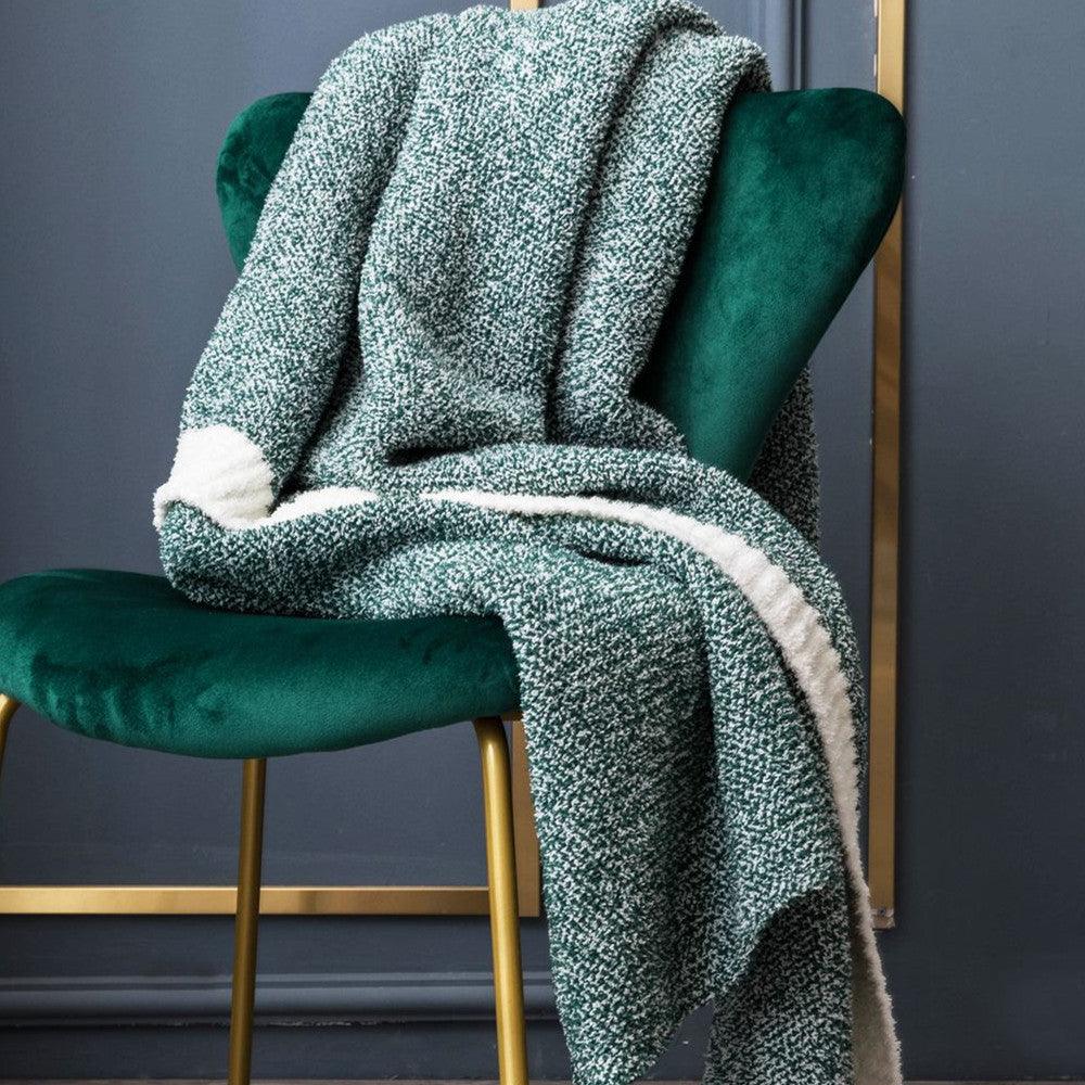 New Home Soft Knit BlanketGreen 130x160cm 