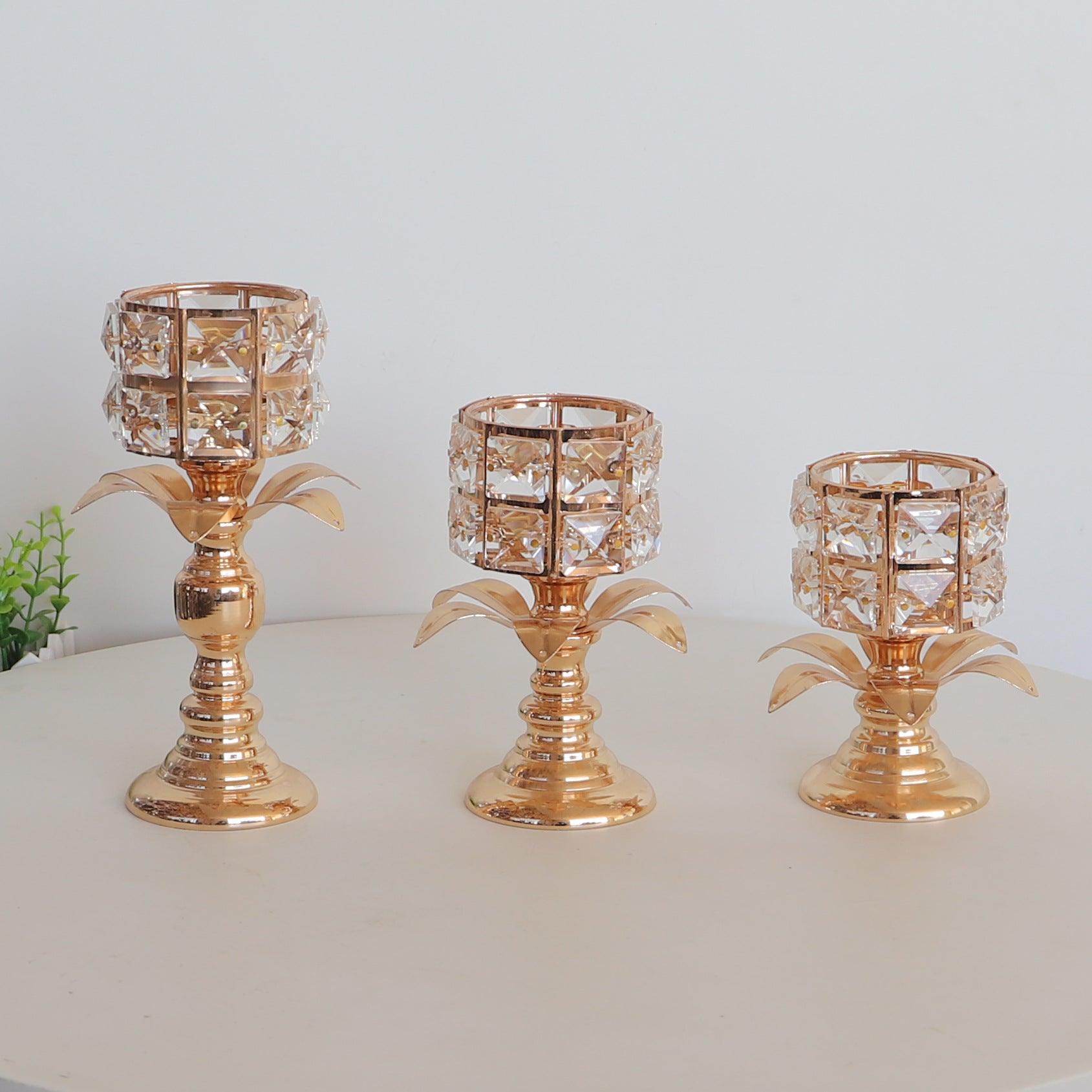 Nordic Crystal Candle Holder Creative Ornaments  