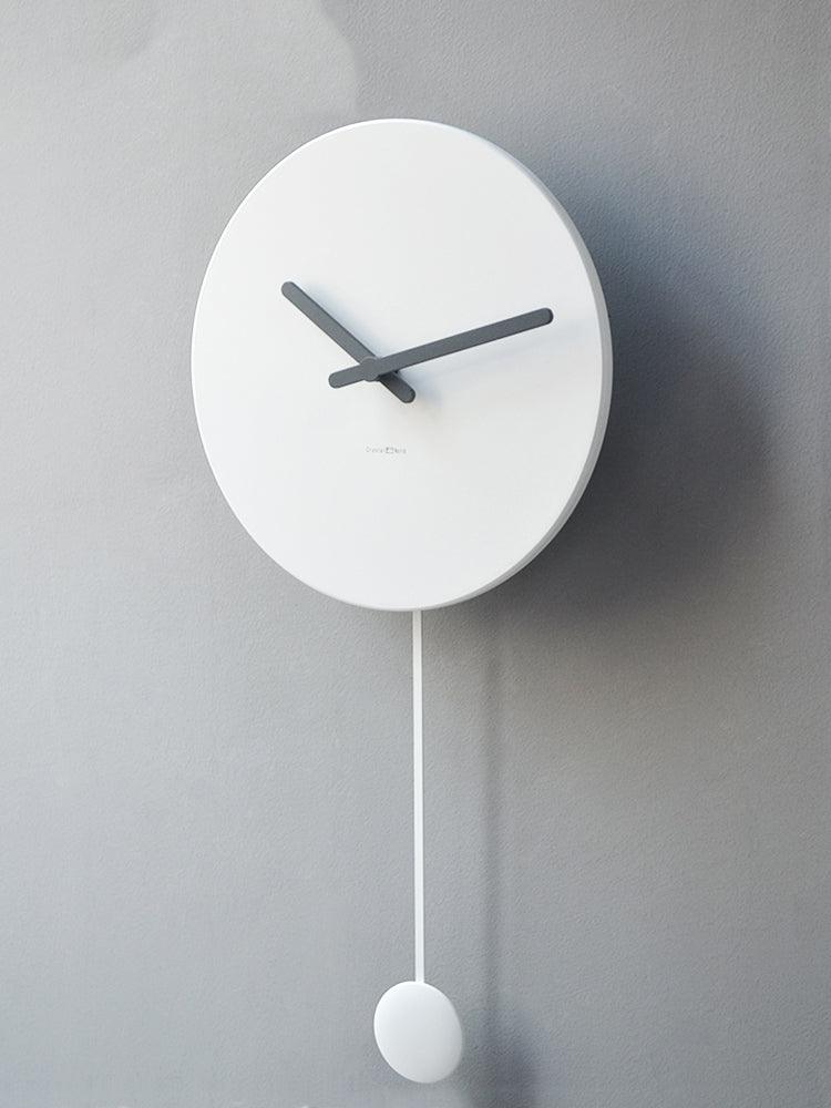 Nordic White Minimalist Clock Wall Clock Living Room Minimalist Creative Net Red Trend Wall Clock  