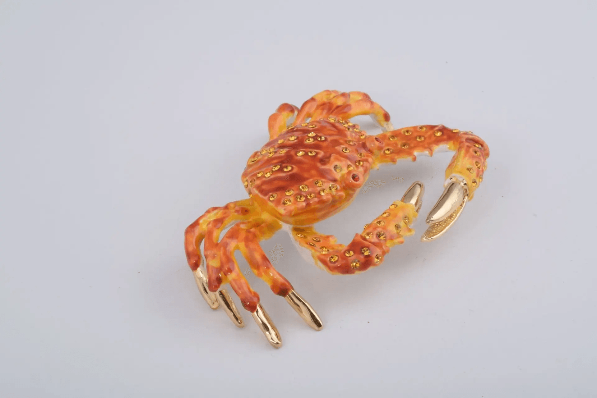 Orange Crab trinket box  