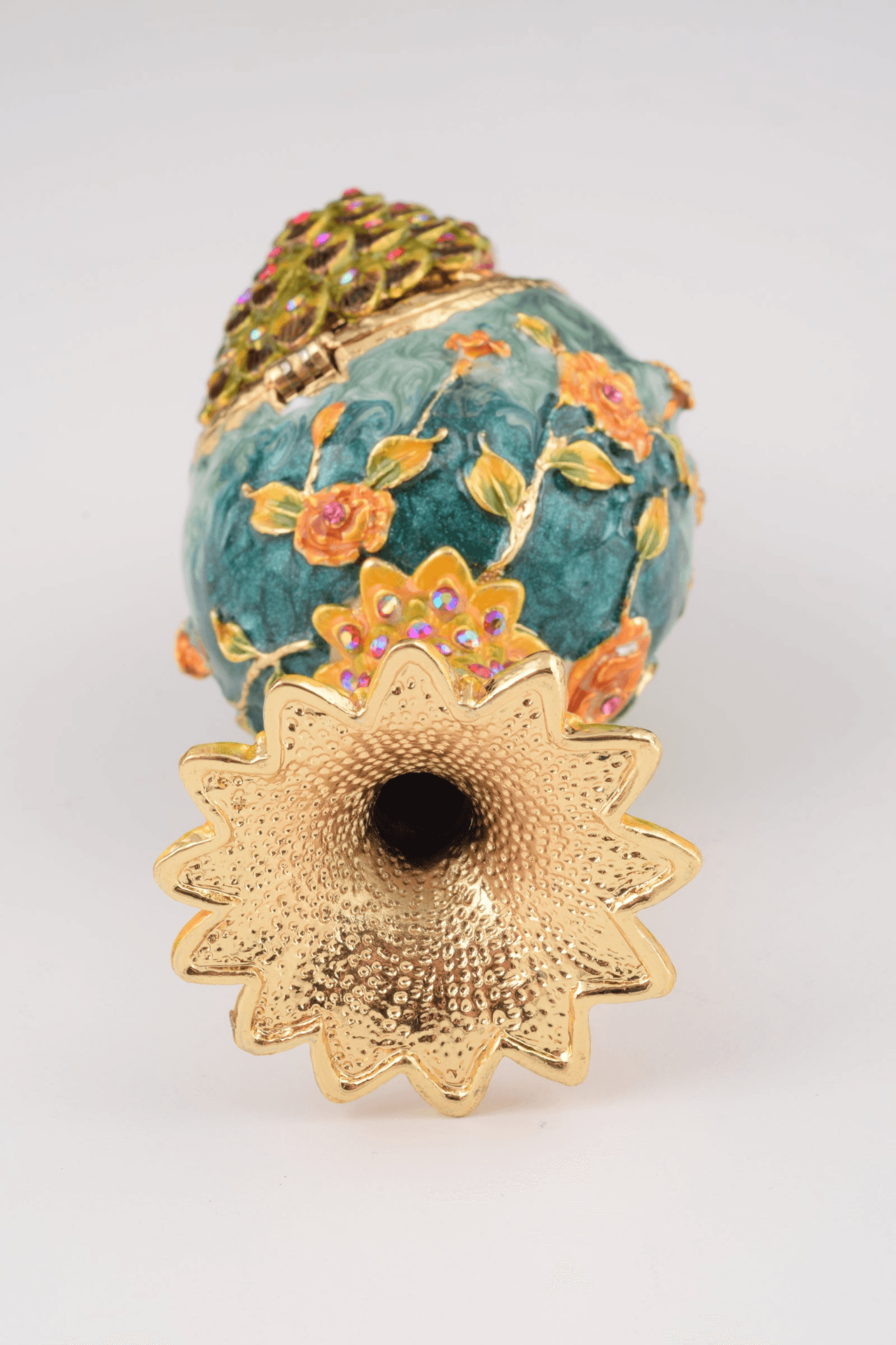 Peacock on a Faberge Egg  