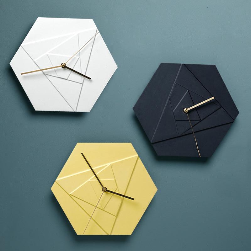 Perforated Ceramic Modern Wall Clock  