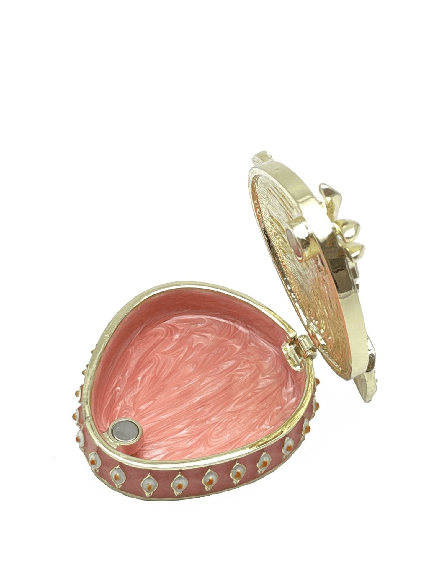 Pink Beautiful Decorated Trinket Box  