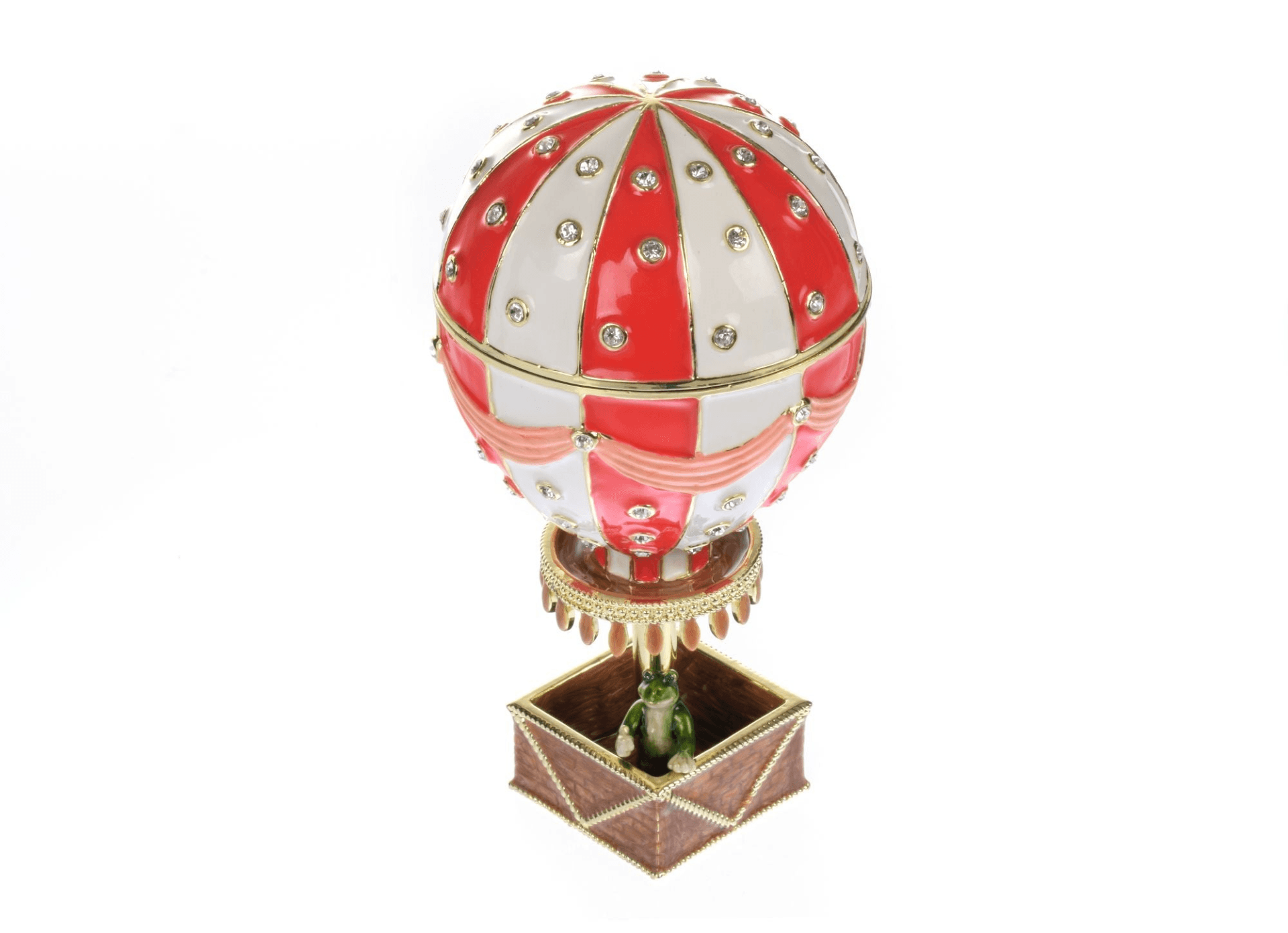 Red Hot air balloon with frog Limited edition 1-250  