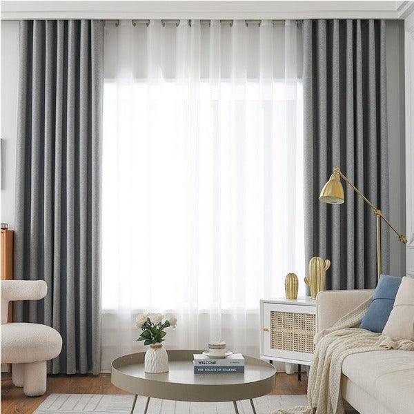 Serenity soundproofing solid color curtain  