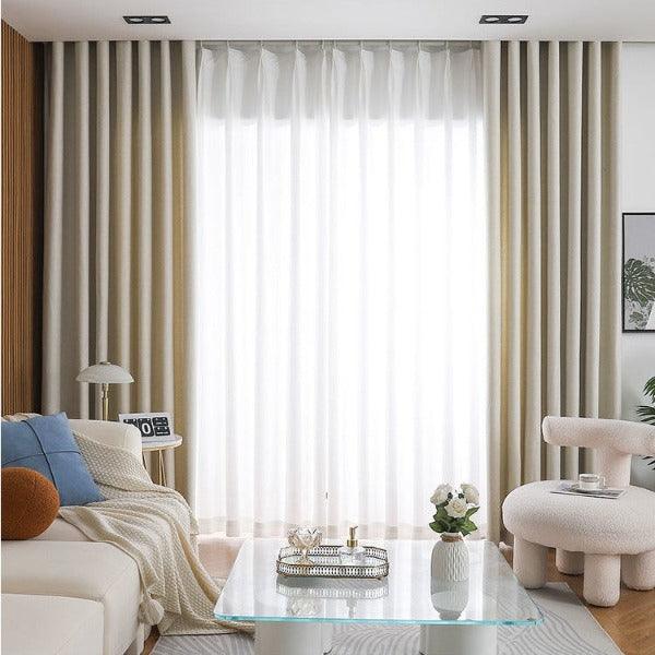 Serenity soundproofing solid color curtain  