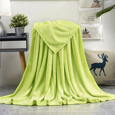 Summer Thin Nap Blanket QuiltFruit green 200x230cm 