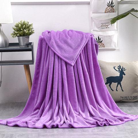 Summer Thin Nap Blanket QuiltPurple 200x230cm 