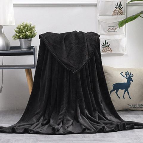 Summer Thin Nap Blanket Quiltblack 200x230cm 