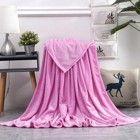 Summer Thin Nap Blanket QuiltPink 200x230cm 