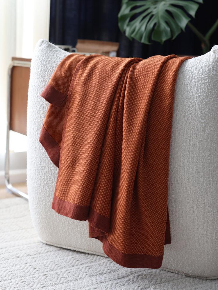 Travel Blanket Model Room Bedside Towel OrangeDark orange 125x180CM 