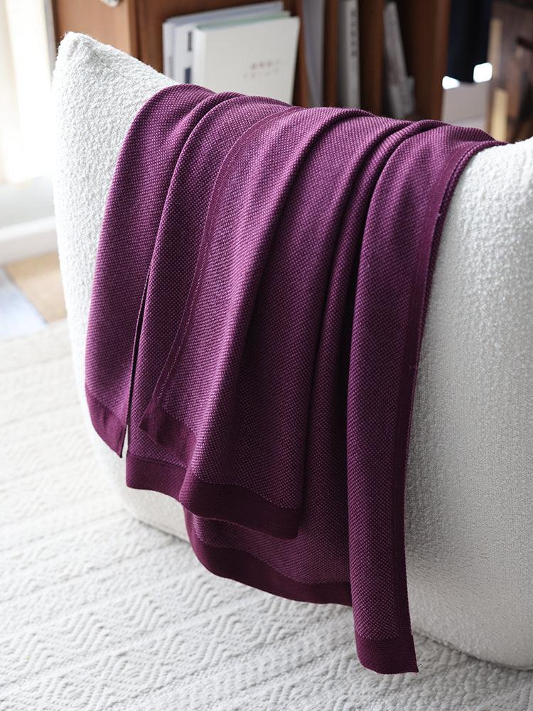 Travel Blanket Model Room Bedside Towel OrangeViolet 125x180CM 