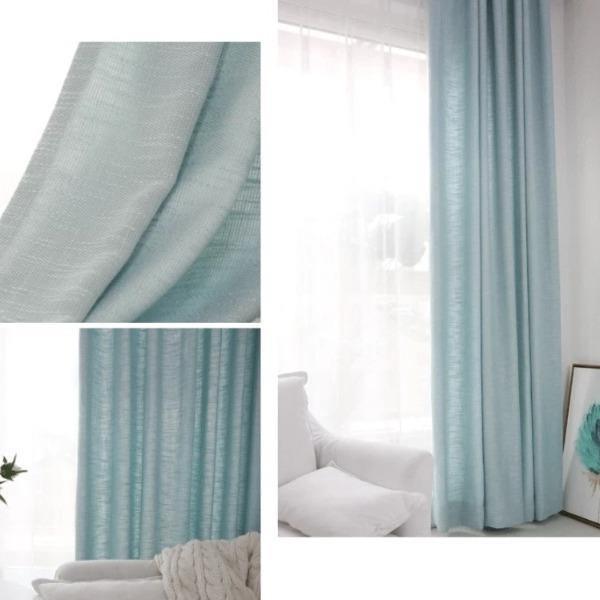 Tren faux linen breathable custom made curtain  