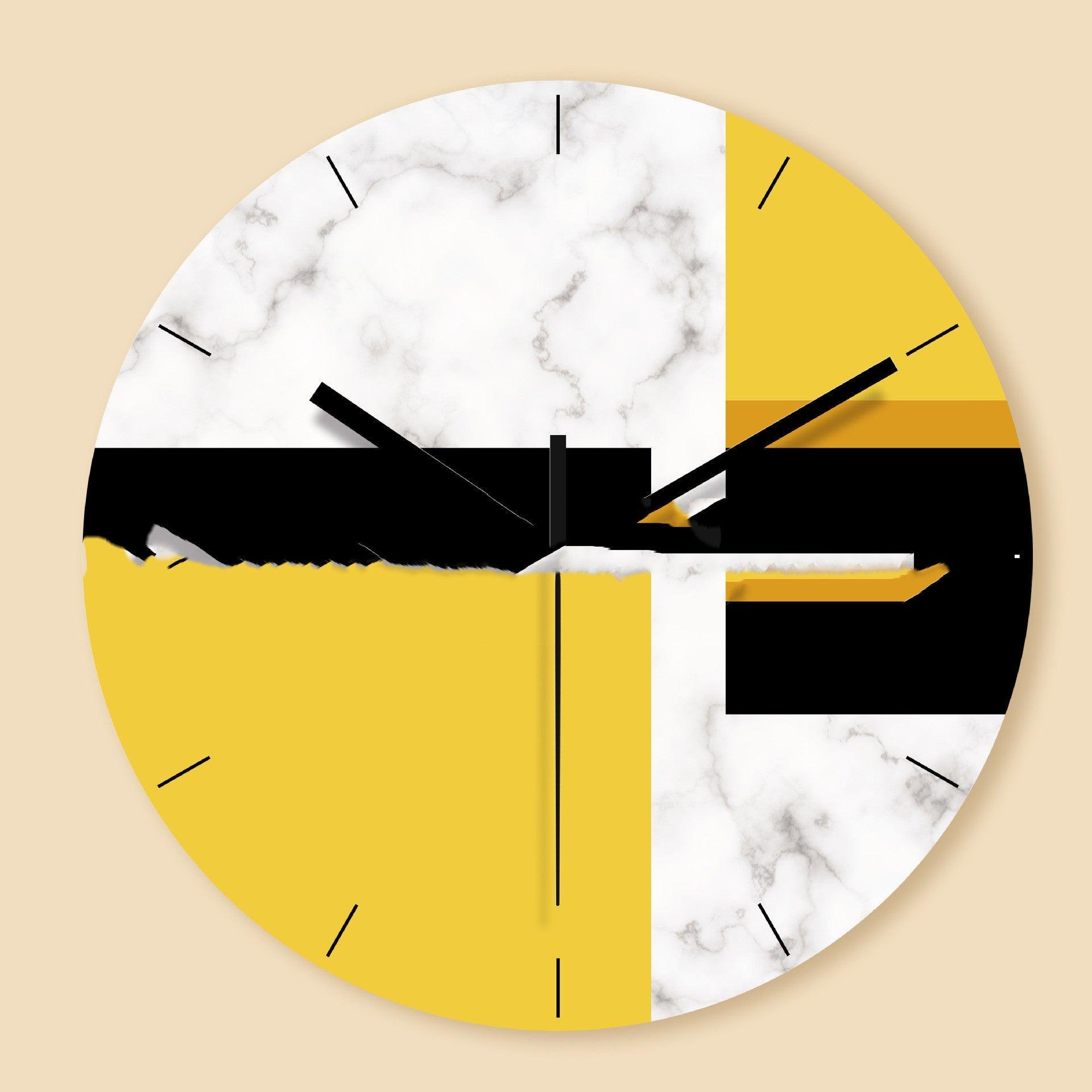 Wall Clock Geometric Abstract Nordic Style Wall Clock Home Decoration Simple Living Room Bedroom Fashion Clock3 color  