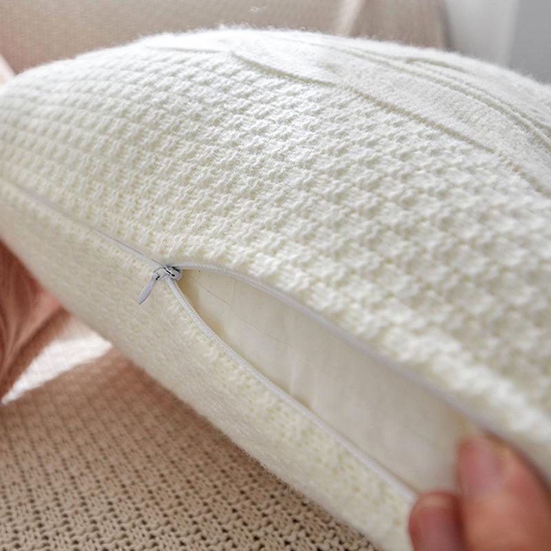 Warmth Unleashed: Wool Knitted Pillowcase - Cozy Comfort for a Stylish Home  
