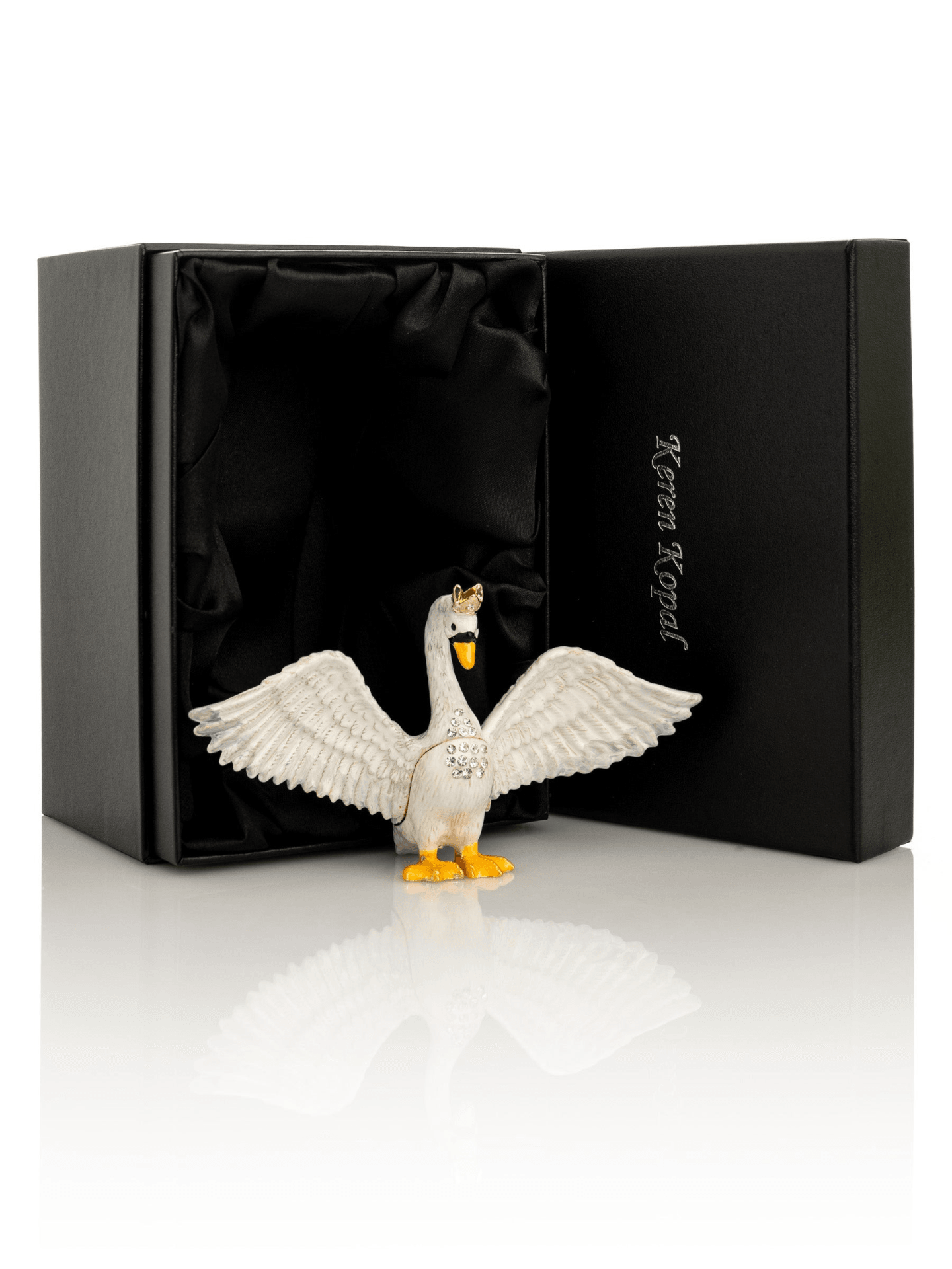 White Swan Trinket Box  