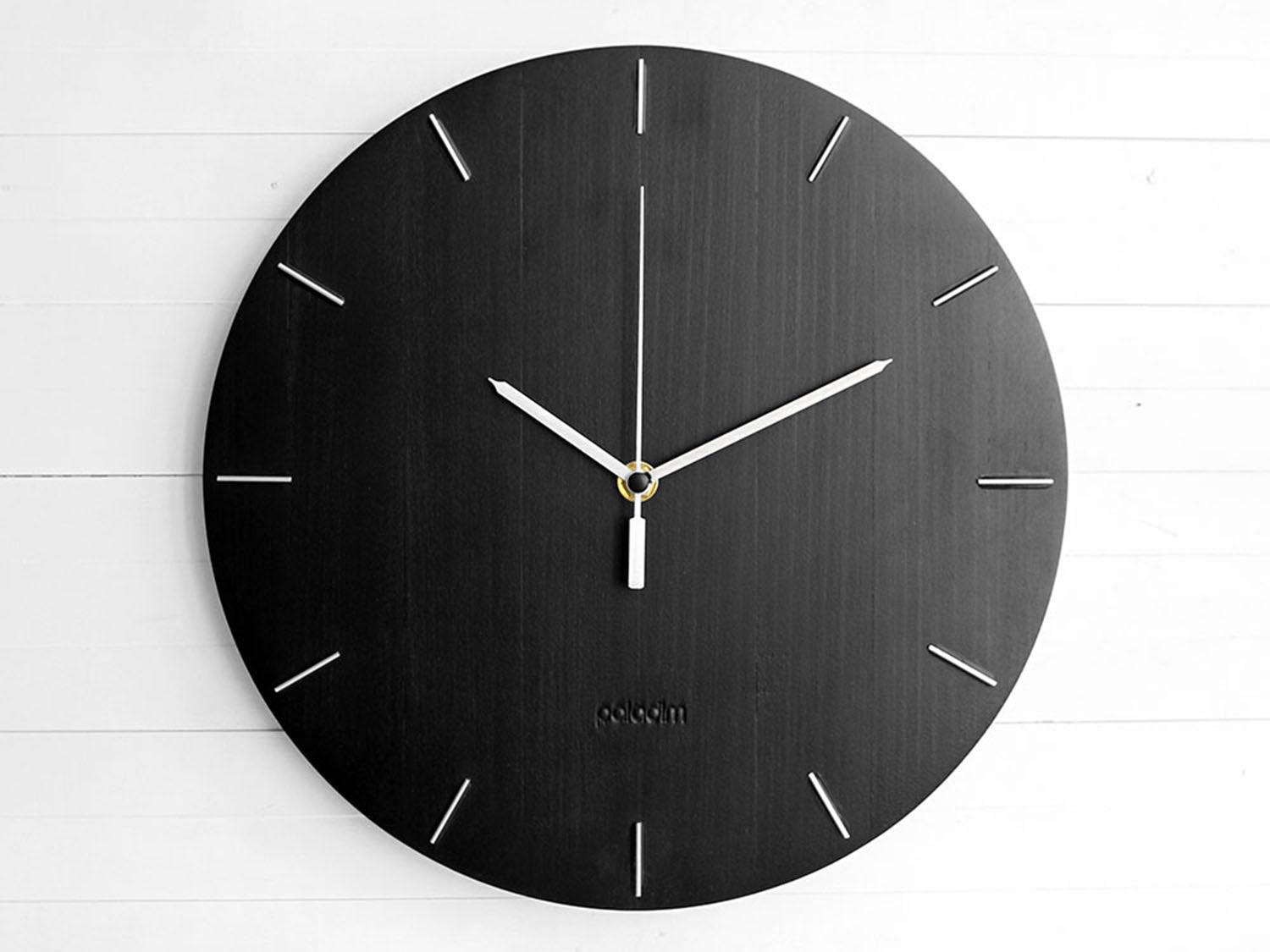 Wooden Round Wall Clock Simple Living Room Study Clock  