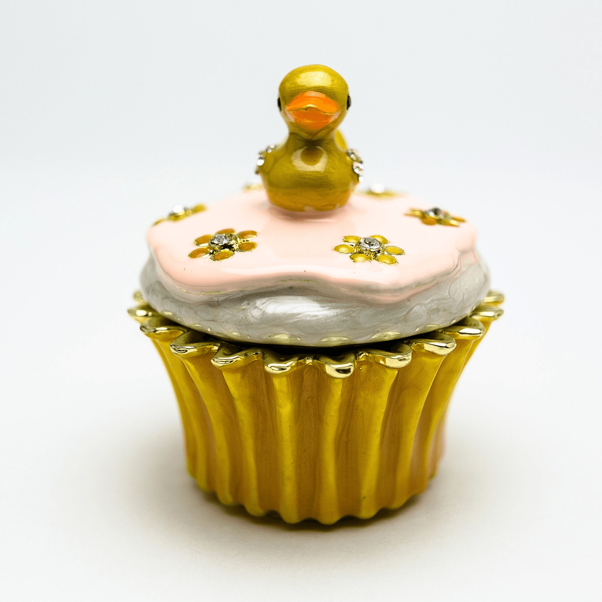 Yellow Duck on Cupcake  