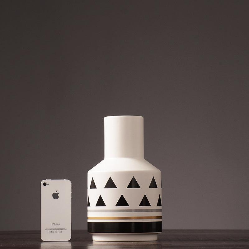 Scandinavian Style Modern White Ceramic VaseA  