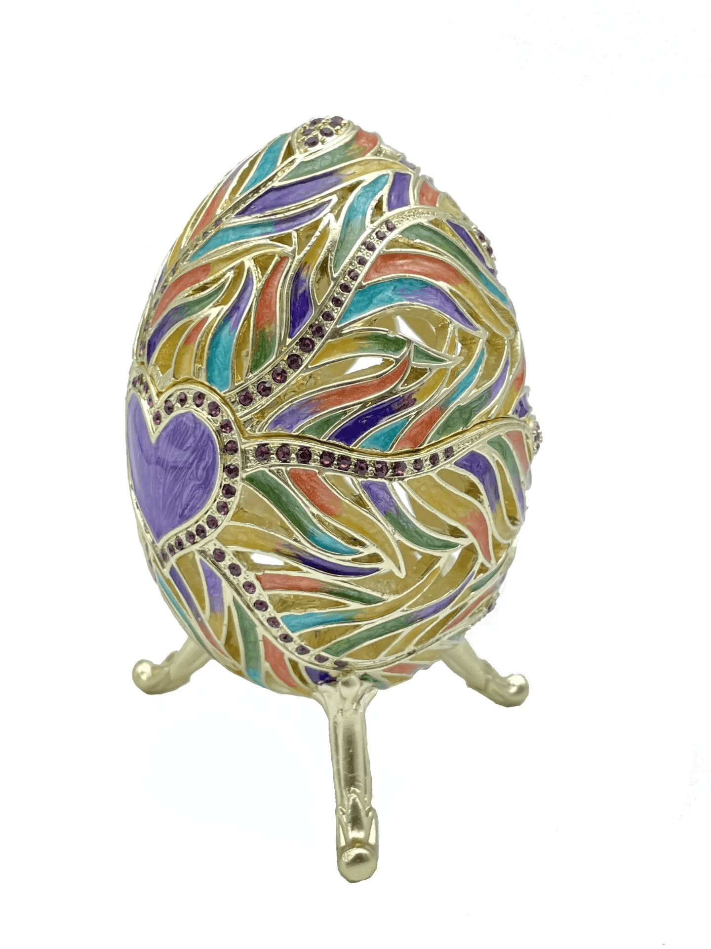 colorful heart  egg  
