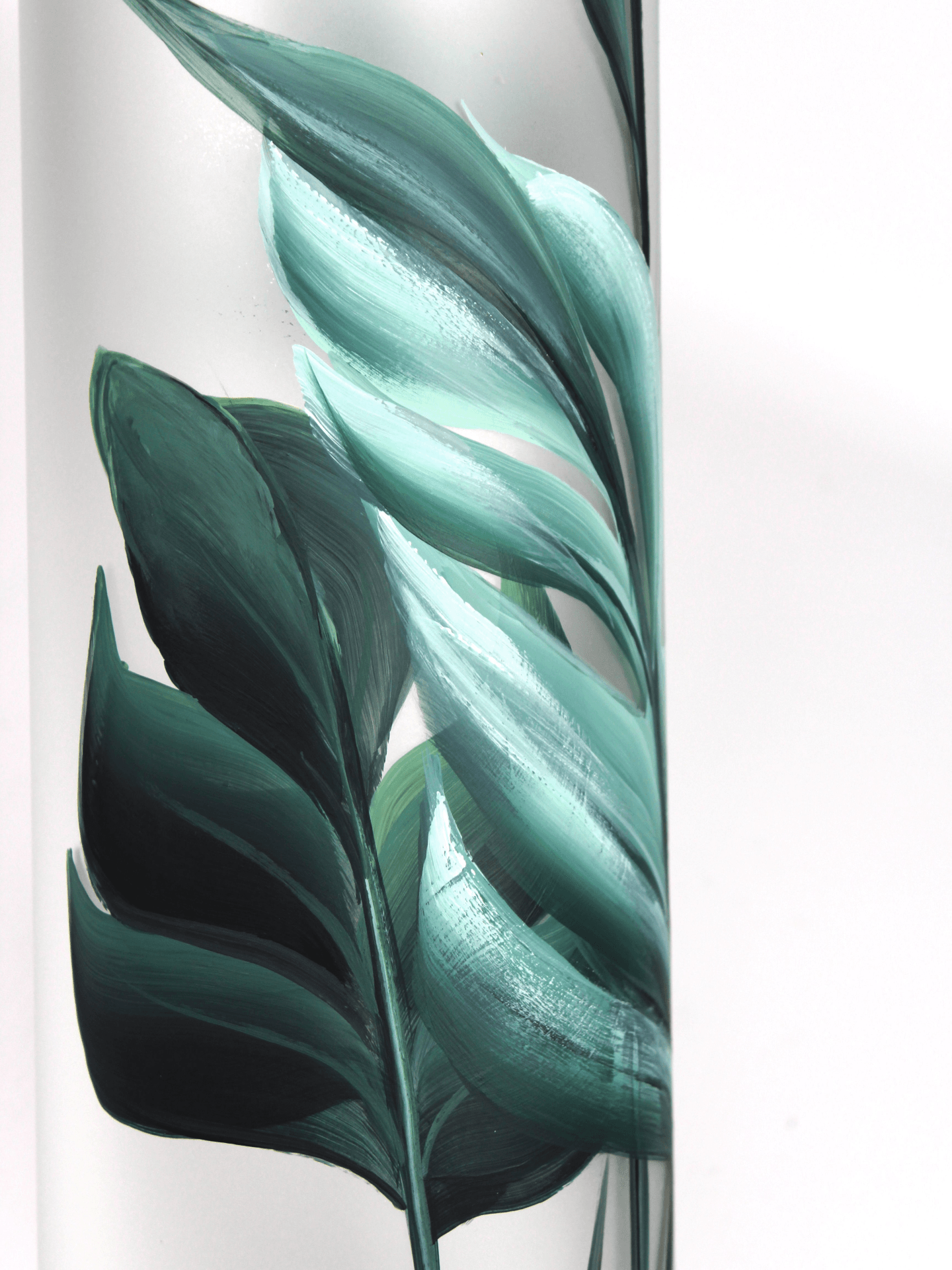 floor green art decorative glass vase 7017/400/sh338  