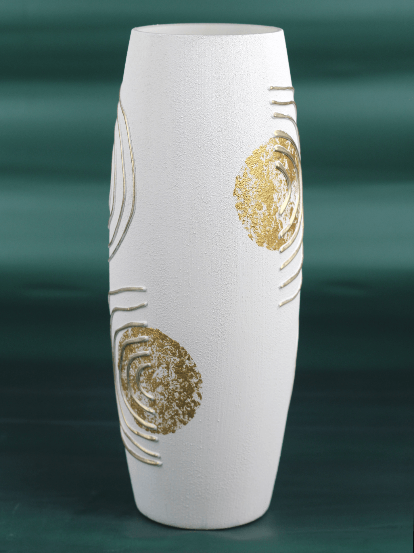floor ivory art decorative glass vase 7124/400/sh339.1  