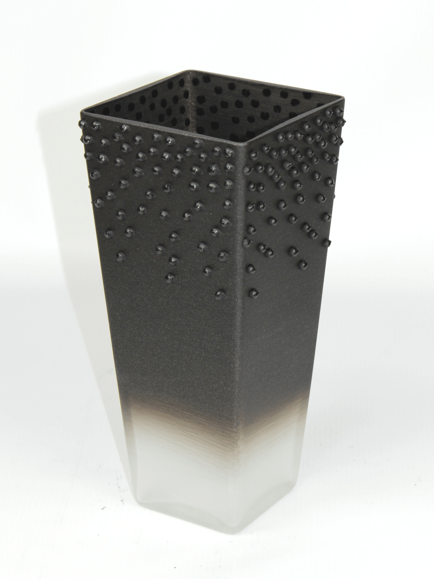 table black art decorative glass vase 7011/250/sh350.4  