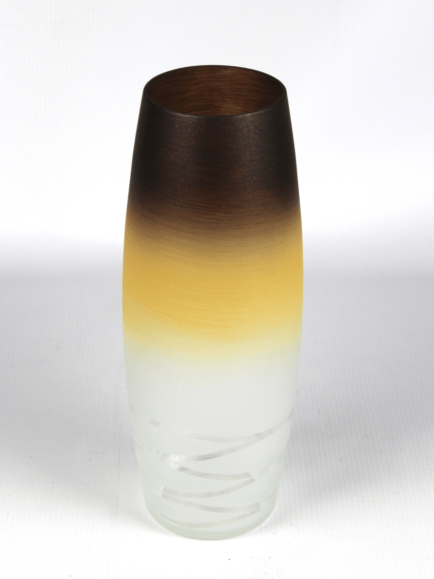 table brown art decorative glass vase 7736/300/sh347  