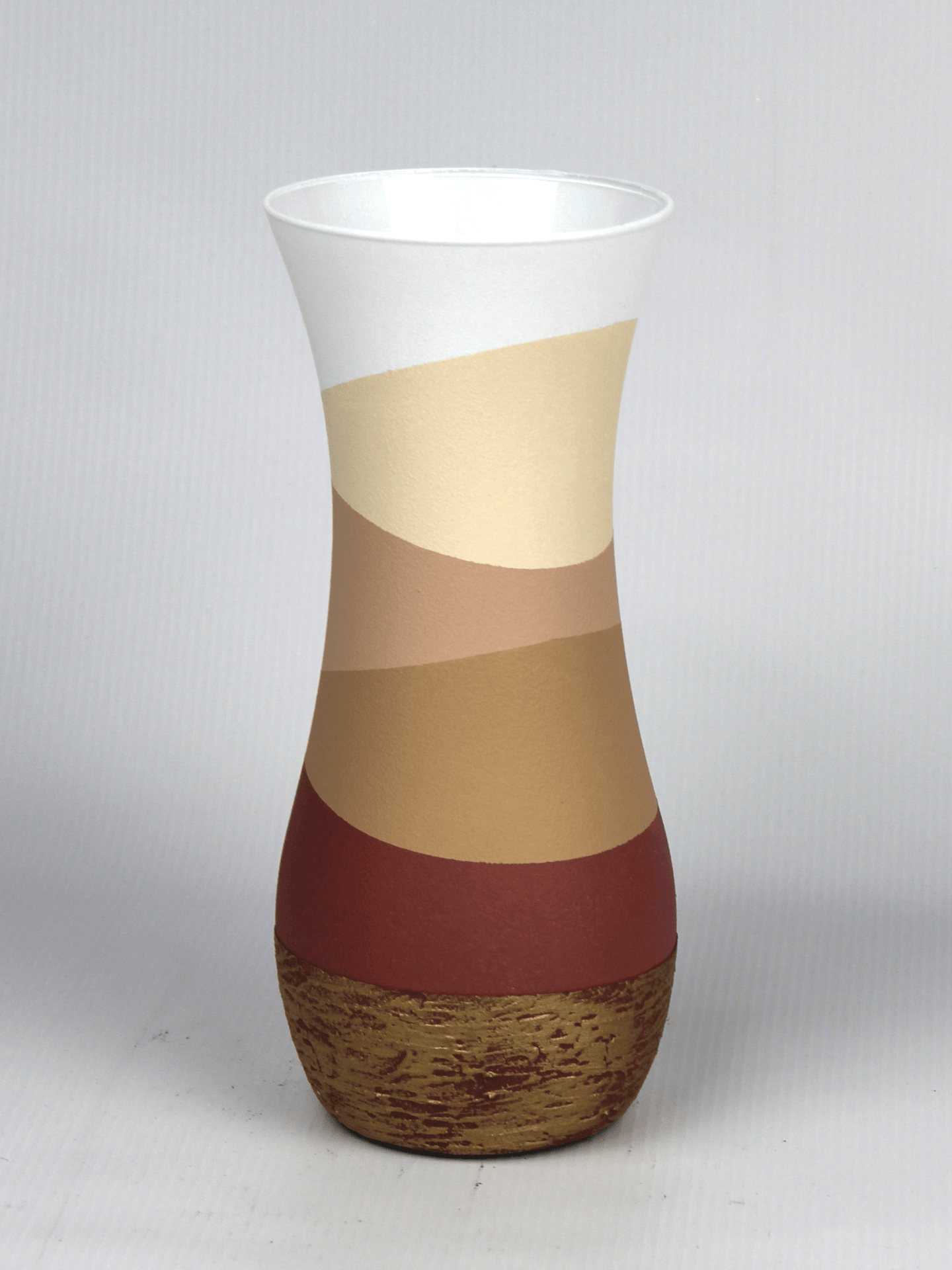 table brown art decorative glass vase 8268/260/sh235.1  