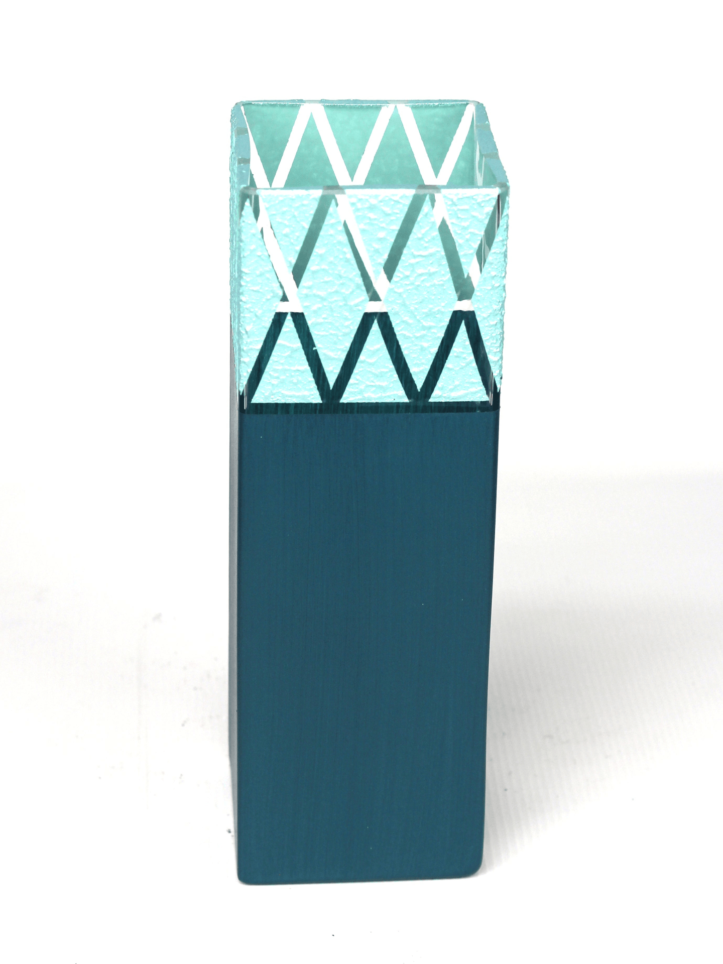 table turquoise art decorative glass vase 6360/300/sh167.3  