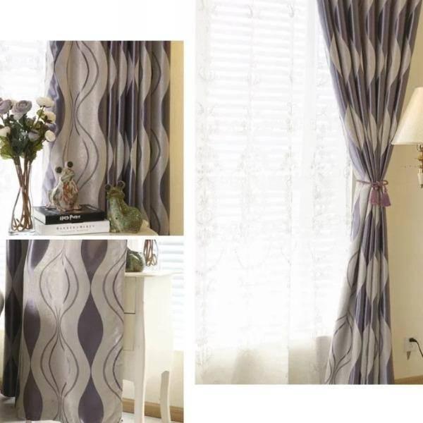 Sura multicolor wave pattern custom made curtain  